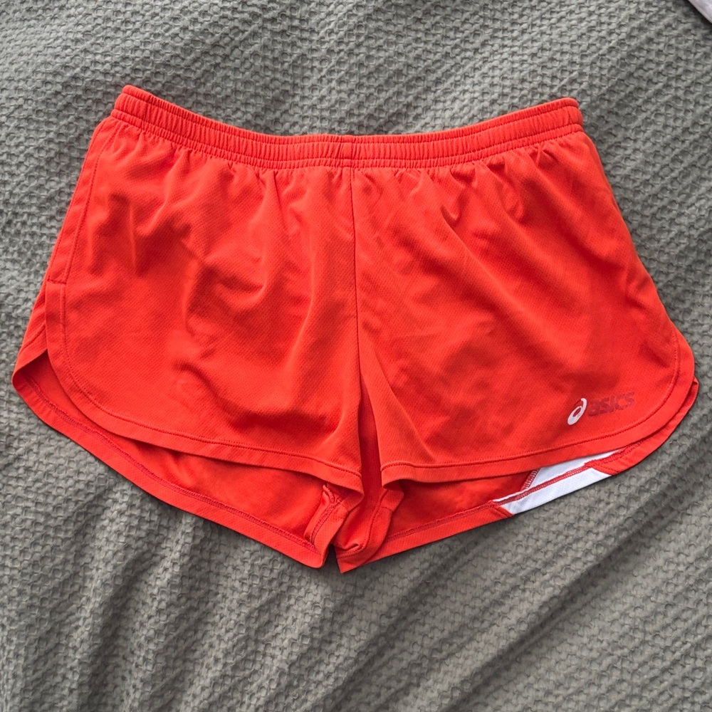 ASICS Women's Vibrant Orange Athletic Shorts